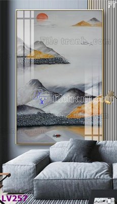 File PSD Tranh trang trí lối vào 1 tấm LV257 (bản gốc) cho nhà in