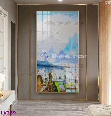 File gốc in ấn Tranh trang trí lối vào 1 tấm LV259 chất lượng vượt trội
