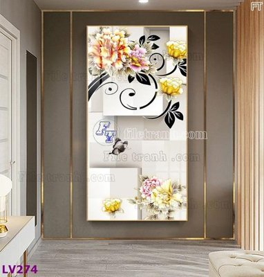 Hình ảnh file gốc Tranh trang trí lối vào 1 tấm LV274 (chất lượng cao)