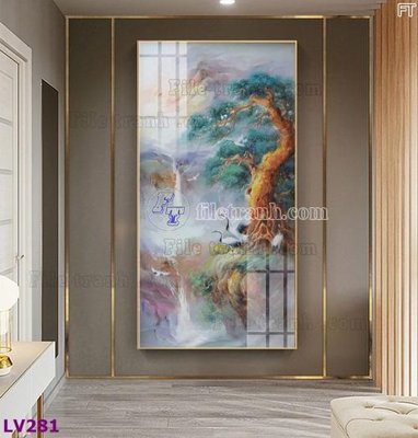 Download file Tranh trang trí lối vào 1 tấm LV281 (gốc) cho xưởng in