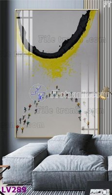 File gốc Tranh trang trí lối vào 1 tấm LV289 (in mica) làm bảng hiệu