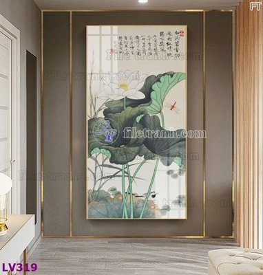 Download file tranh Tranh trang trí lối vào 1 tấm LV319 (file gốc PSD)