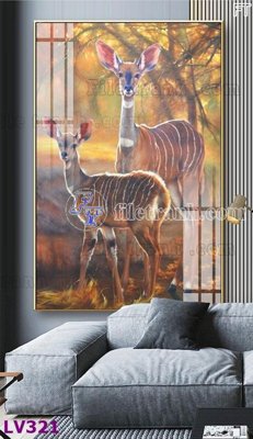 File in trần Tranh trang trí lối vào 1 tấm LV321 (bản gốc) đại dương