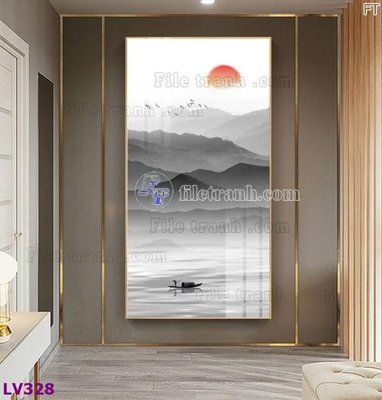 File gốc Tranh trang trí lối vào 1 tấm LV328 (cho in UV) siêu nét