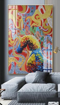 File tranh Tranh trang trí lối vào 1 tấm LV339 (ảnh gốc) in trần nhà