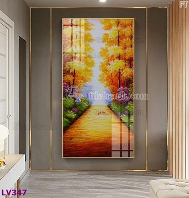 File gốc Tranh trang trí lối vào 1 tấm LV347 (in lụa) trang trí tường