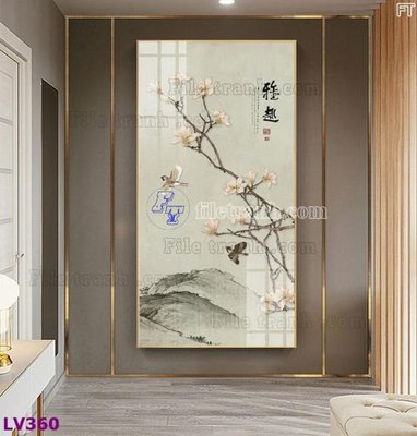 Tệp tin gốc Tranh trang trí lối vào 1 tấm LV360 (dùng cho in ấn) chuyên nghiệp
