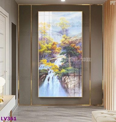 File gốc Tranh trang trí lối vào 1 tấm LV361 (in mica) làm quà tặng
