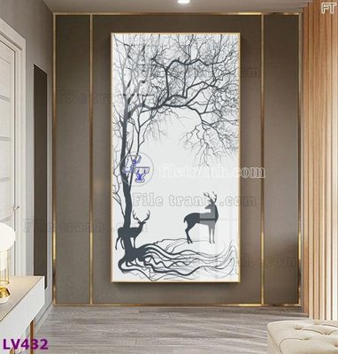 Tải file Tranh trang trí lối vào 1 tấm LV432 (gốc) in trên mọi chất liệu