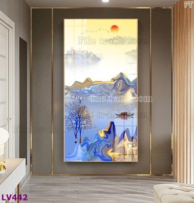 File tranh in mica Tranh trang trí lối vào 1 tấm LV442 (độ phân giải cao)