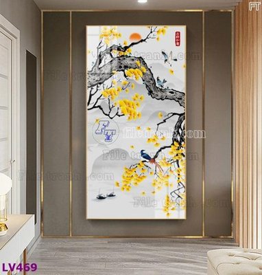File in ấn Tranh trang trí lối vào 1 tấm LV469 chuyên nghiệp