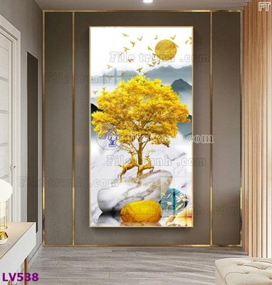 Tải file Tranh trang trí lối vào 1 tấm LV538 (gốc) làm file in ấn