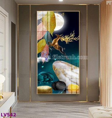 File gốc in ấn Tranh trang trí lối vào 1 tấm LV542 chất lượng vượt trội