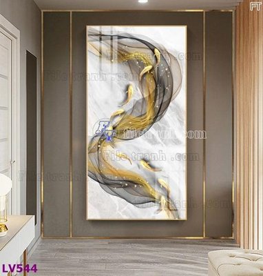 Ảnh gốc Tranh trang trí lối vào 1 tấm LV544 (độ nét cao) in tráng gương