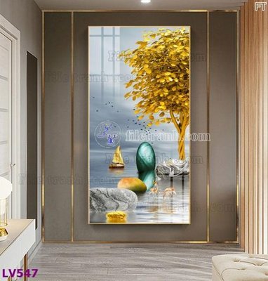 Download file Tranh trang trí lối vào 1 tấm LV547 (gốc) in mica cao cấp