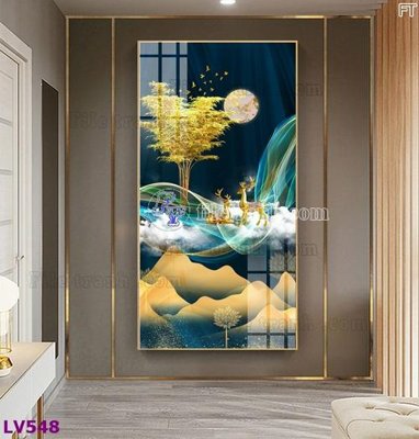 File gốc in ấn Tranh trang trí lối vào 1 tấm LV548 chuẩn màu CMYK