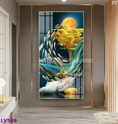 Download file gốc Tranh trang trí lối vào 1 tấm LV549 (in mica) trang trí