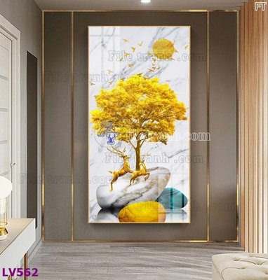 File in trần Tranh trang trí lối vào 1 tấm LV562 (bản gốc) trời sao