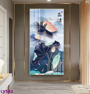 File gốc Tranh trang trí lối vào 1 tấm LV582 (AI/EPS) cho in ấn