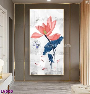 File gốc Tranh trang trí lối vào 1 tấm LV600 (in 3D) cho trang trí