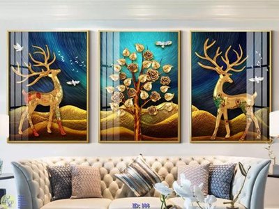 File gốc Tranh bộ psd kiểu mỹ M4 (trang trí) cho phòng khách