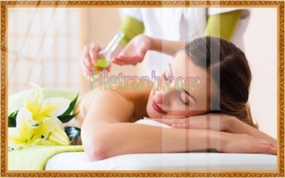 File gốc Tranh trang trí Spa làm đẹp MP128 (phiên bản chuẩn) để in ấn