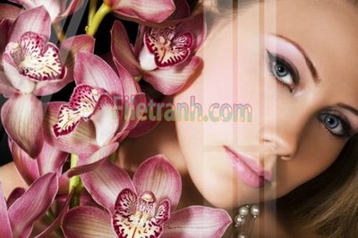 File gốc Tranh trang trí Spa làm đẹp MP227 (ảnh chi tiết) để in lụa