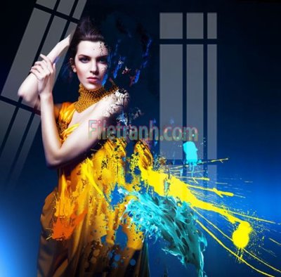 File gốc Tranh trang trí Spa làm đẹp MP449 (in mica) cắt laser