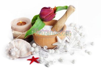 Hình ảnh file gốc in trần nhà Tranh trang trí Spa làm đẹp MP664