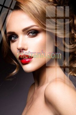 File tranh gốc in trần nhà Tranh trang trí Spa làm đẹp MP683 3D