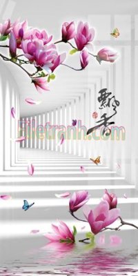 File tranh Tranh trang trí Spa làm đẹp MP846 (gốc) phong cách tối giản