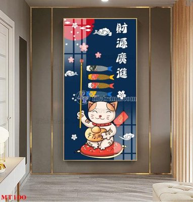 File gốc File tranh con mèo thần tài MT100 (chuẩn CMYK) cho nhà in