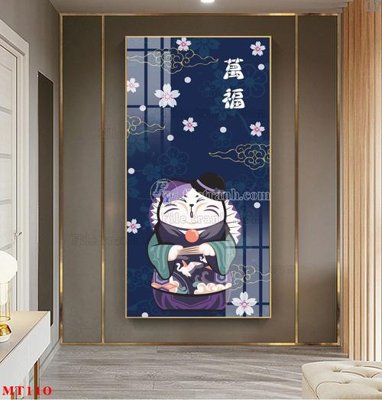 File gốc in ấn File tranh con mèo thần tài MT110 (sẵn sàng tải về)