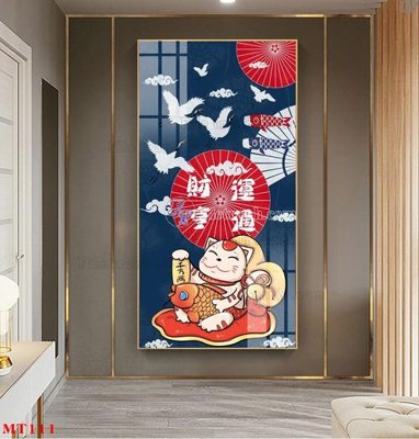 Download file File tranh con mèo thần tài MT111 (gốc) in mica đèn LED