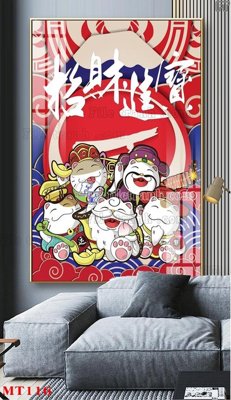 File gốc File tranh con mèo thần tài MT116 (in tráng gương) nghệ thuật