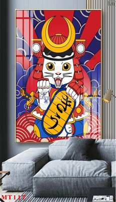 File tranh gốc PSD File tranh con mèo thần tài MT117 còn nguyên layer