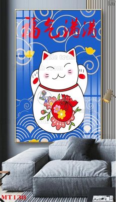 File in ấn cao cấp File tranh con mèo thần tài MT130 (file gốc)