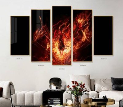 Tệp tin gốc File in tranh bộ 5 tấm natra ma đồng giáng thế NA1217 (chất lượng) File in tranh bộ 5 tấm natra ma đồng giáng thế NA1217