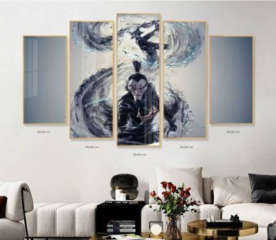 Tệp tin gốc File in tranh bộ 5 tấm natra ma đồng giáng thế NA1219 (dùng cho in ấn) chuyên nghiệp