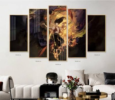 File gốc File in tranh bộ 5 tấm natra ma đồng giáng thế NA1229 cho in ấn và thiết kế