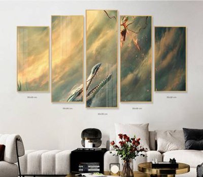 Tải file File in tranh bộ 5 tấm natra ma đồng giáng thế NA1238 (gốc) chủ đề phong thủy