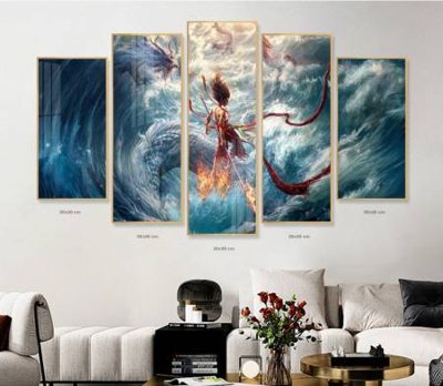 File tranh in mica File in tranh bộ 5 tấm natra ma đồng giáng thế NA1240 (độ phân giải cao)