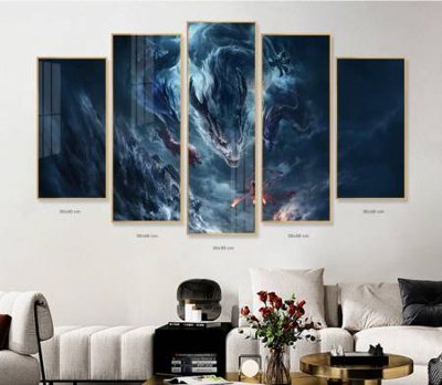 File gốc File in tranh bộ 5 tấm natra ma đồng giáng thế NA1242 (PNG) chất lượng cao