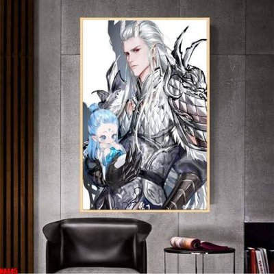 File gốc File in tranh natra ma đồng giáng thế NA445 (in tráng gương) hiện đại