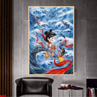 Ảnh gốc File in tranh natra ma đồng giáng thế NA529 (độ nét cao) in tráng gương