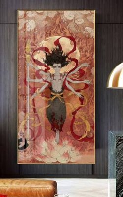 File tranh trang trí File in tranh natra ma đồng giáng thế NA627 (tải file gốc)