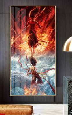 File tranh File in tranh natra ma đồng giáng thế NA630 (bản gốc) in lụa 3D