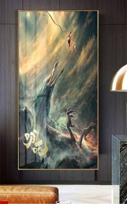 File tranh trang trí File in tranh natra ma đồng giáng thế NA643 (tải file gốc)