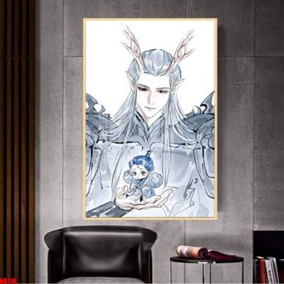 Hình ảnh file gốc in trần nhà File in tranh natra ma đồng giáng thế NA718