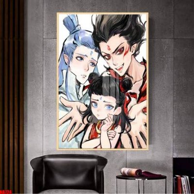 File PSD File in tranh natra ma đồng giáng thế NA724 (gốc) nhiều lớp (multi-layer)